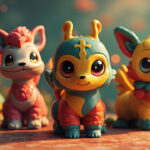 Pokémon de timbre: collection une UNIQUE TRADITION DE LA MÊLANT ET POP