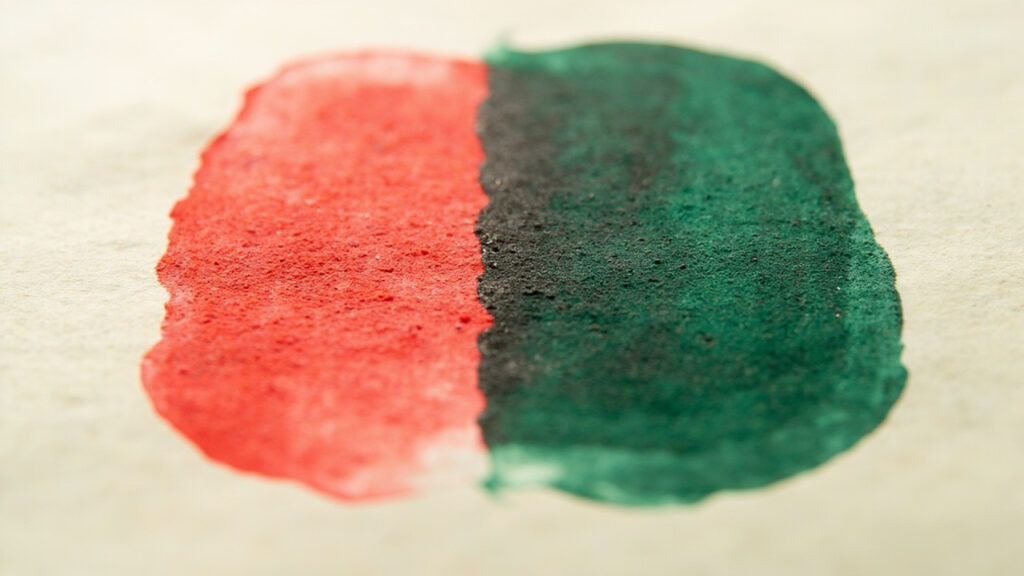 Différence entre le timbre rouge et le timbre vert