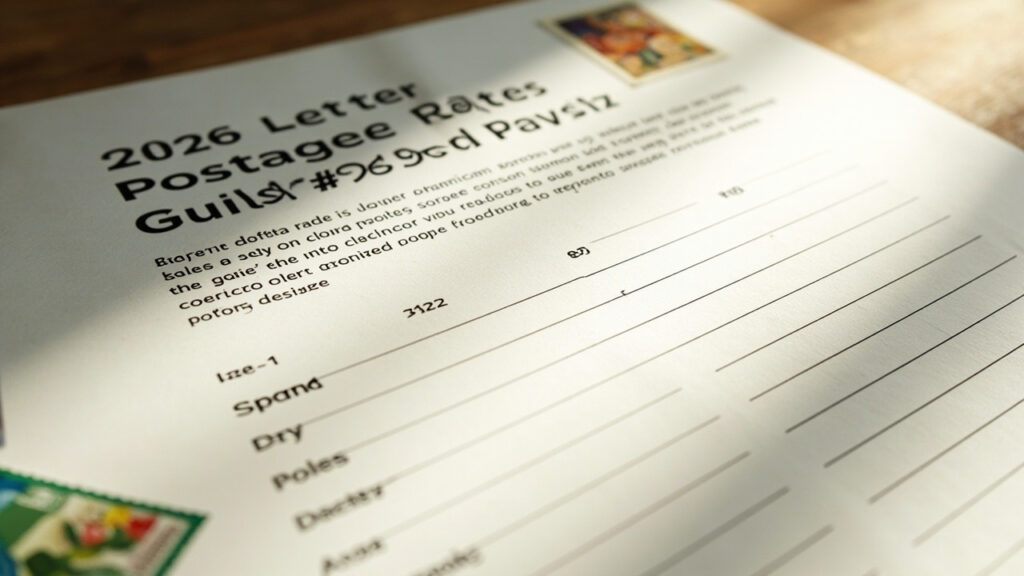 Tarifs du timbre pour une lettre : guide 2026 et astuces